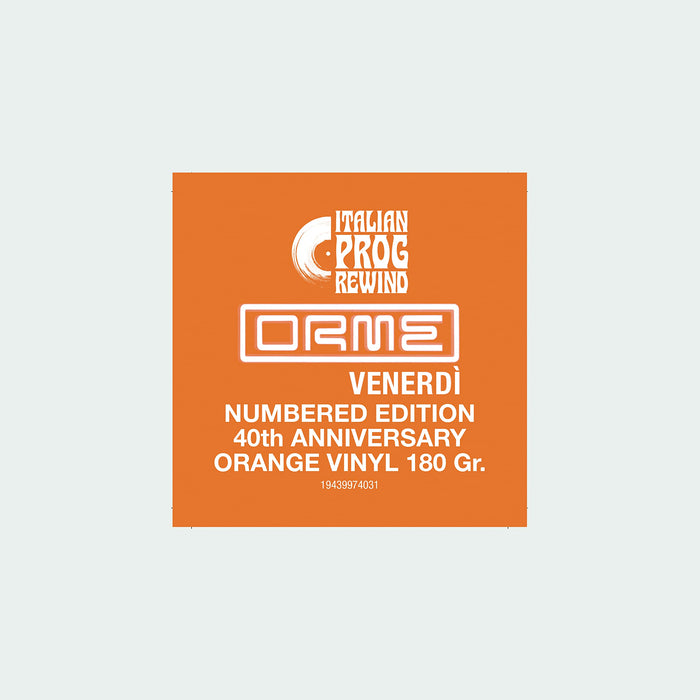 Orme - Venerdi' (180Gr Orange Vinyl);