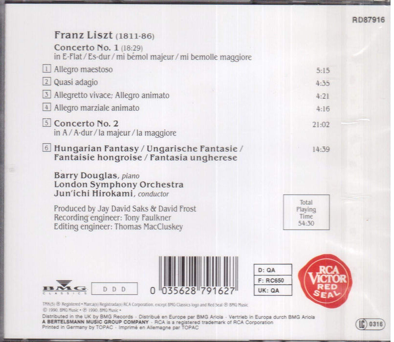 Franz Liszt / Barry Douglas - Piano Concertos 1&2;