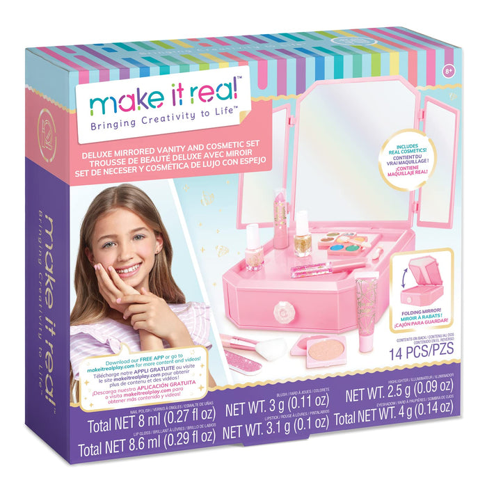 Make It Real: Set Con Trucchi E Specchio Vanity;