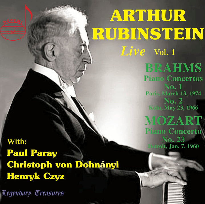 Arthur Rubinstein Live, Vol.1: Brahms, Mozart, Chopin (2 CDs);