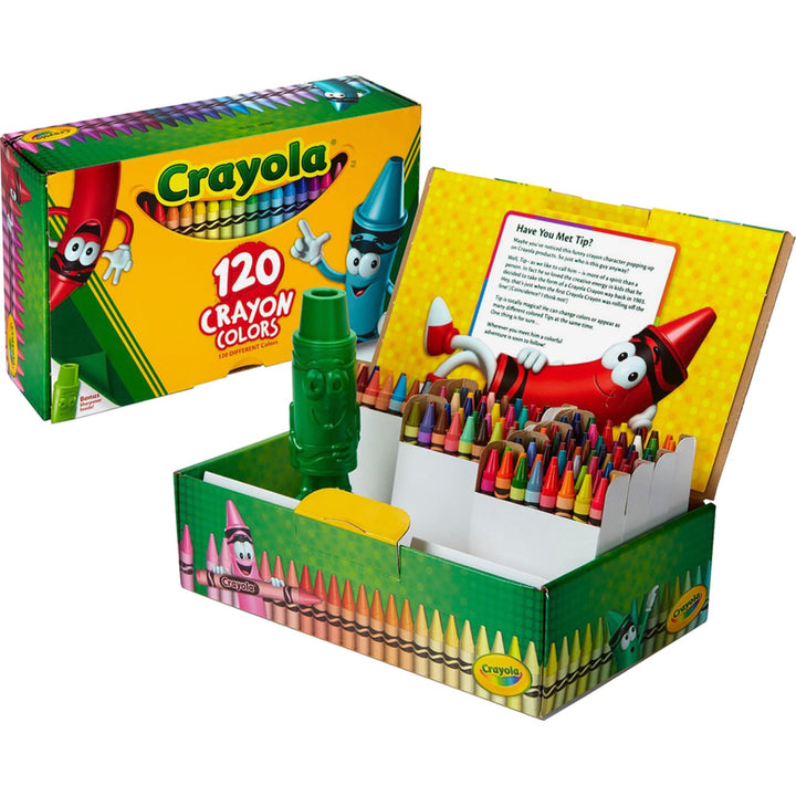 Crayola: 120 Pastelli A Cera Con Temperino;