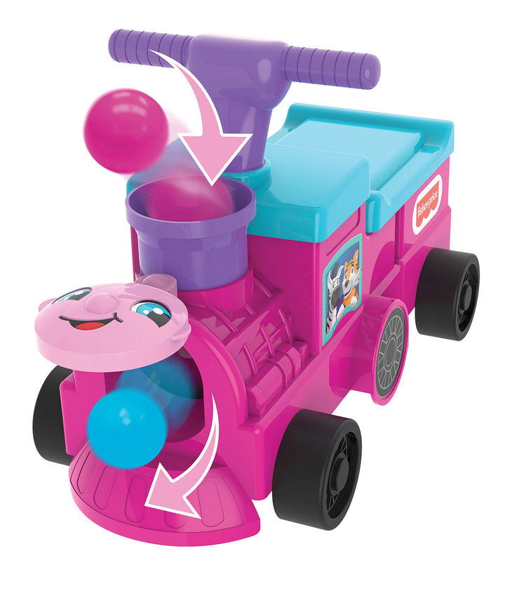 Fisher Price: Jakks - Tootin' Train Ride-On Girl Version (Quadriciclo Trenino);