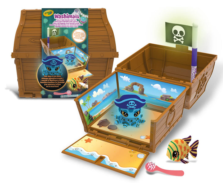 Crayola: Washimals Ocean Glow Pets - Scrigno Del Tesoro;