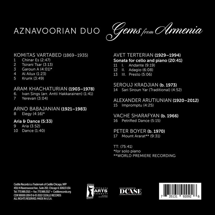 Aznavoorian Duo: Gems From Armenia;