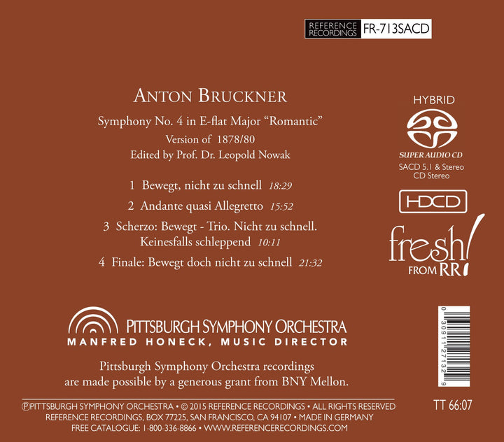 Anton Bruckner - Symphony No.4 (Sacd);