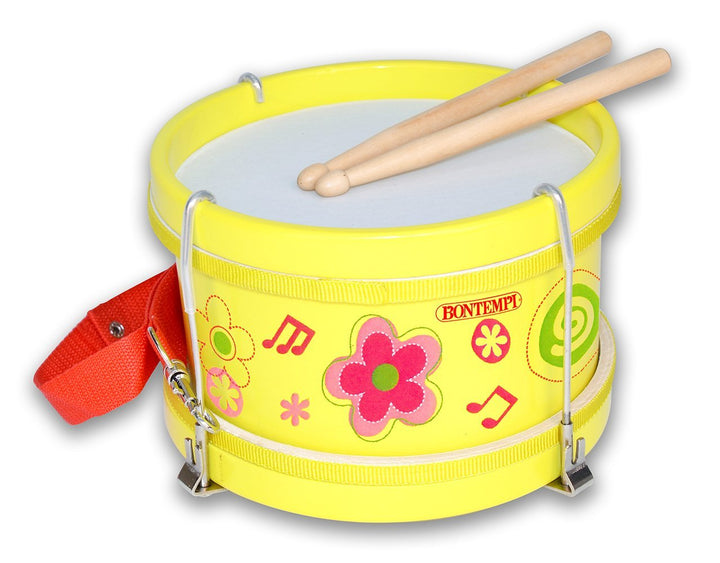 Bontempi 56 2210 - Wooden Drum With Shoulder Strap And Drumsticks;