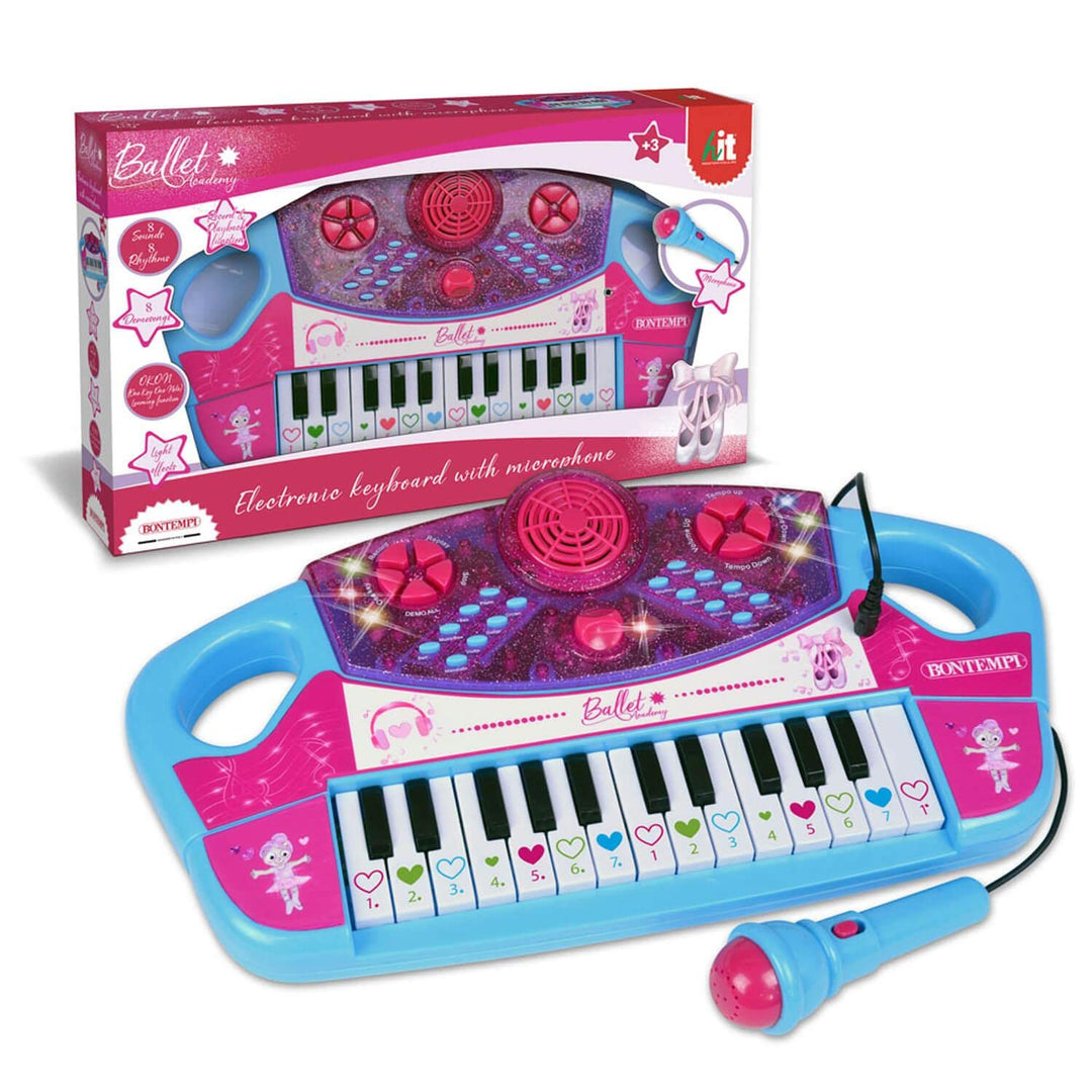 Bontempi 12 2577 Tastiera Elettronica A 25 Tasti Con Microfono, Effetti Luminosi E Sonori. (Ballet Accademy);