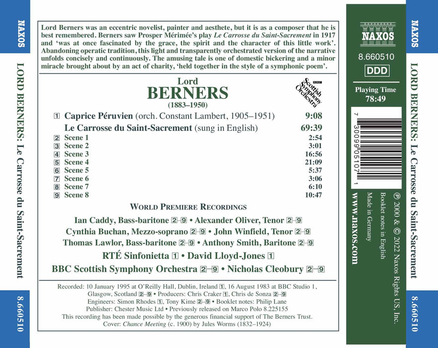 Lord Berners - Le Carrosse Du Saint-Sacrement;