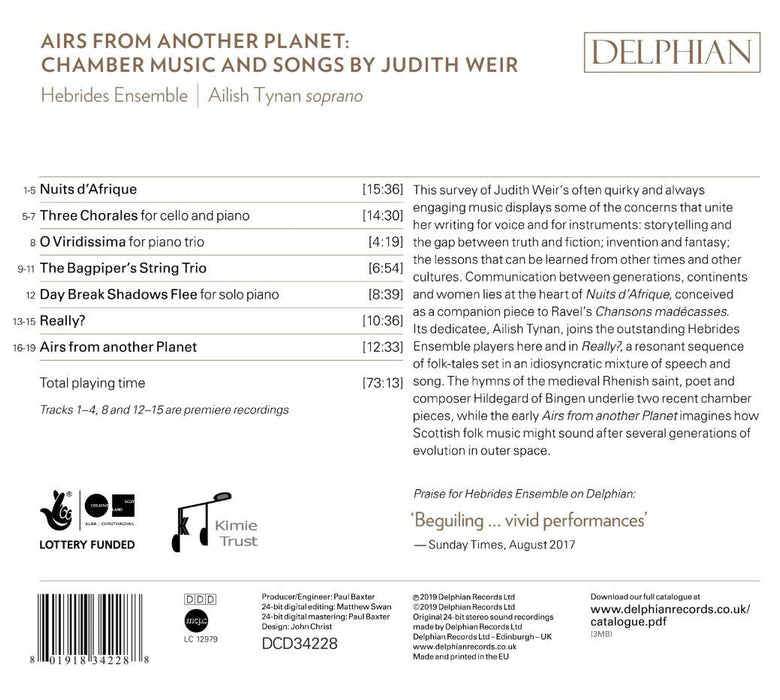 Judith Weir - Airs From Another Planet;