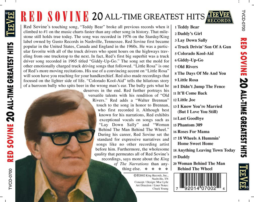 Red Sovine - 20 All Time Greatest Hits;