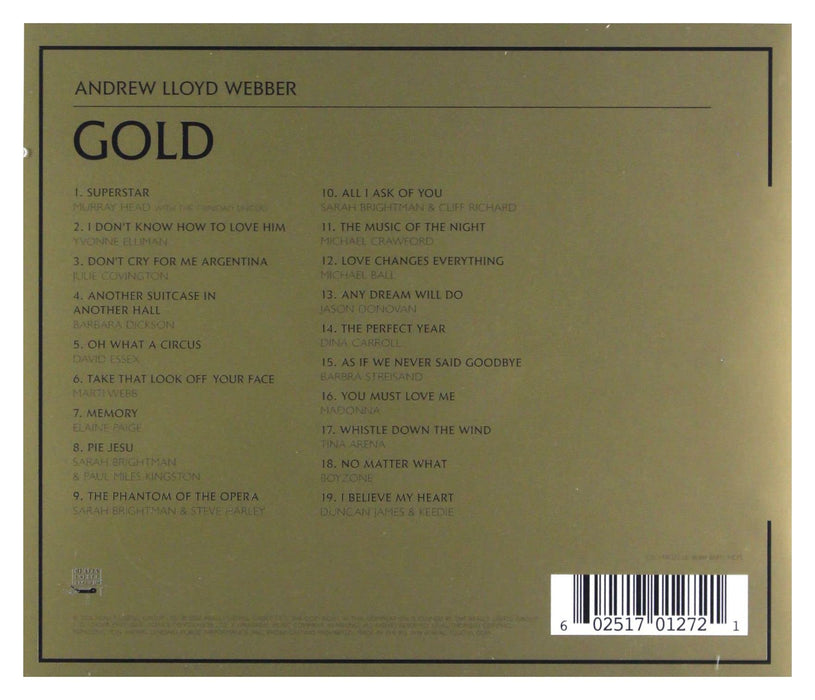 Andrew Lloyd Webber - Gold: The Definitive Hit Singles Collection;