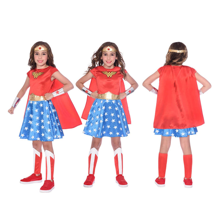 Dc Comics: Amscan - Child Costume Wonder Woman Classic 3-4 Yrs;