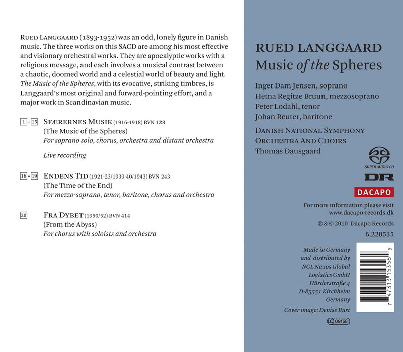 Rued Langgaard - Music Of The Spheres (Sacd);