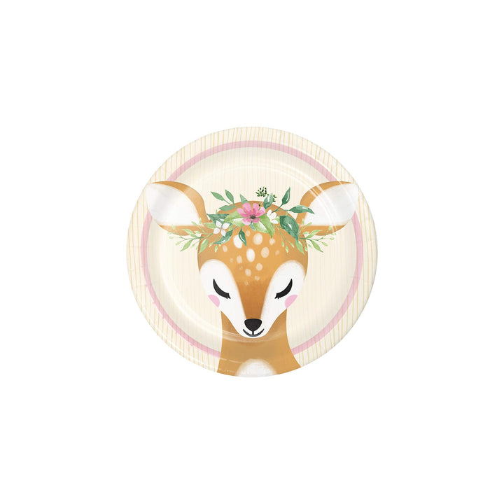 Creative Converting: Plt7 Ss 12/8Ct Deer Little One;