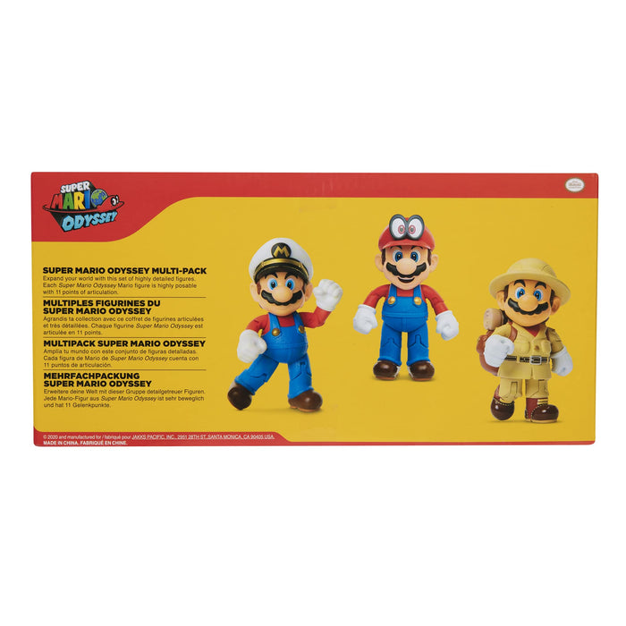 Nintendo: Jakks - Super Mario - Mario Odyssey 3 Pack (Personaggi 4");