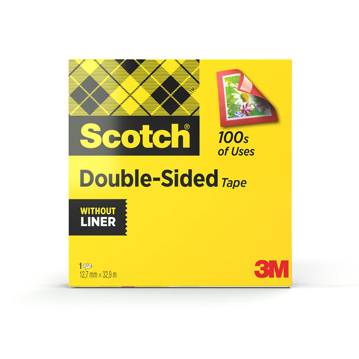 3M: Post-it - Nastro Biadesivo Scotch Permanente Senza Liner 12mmx33m;