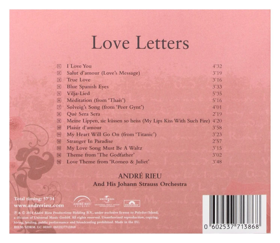 Andre' Rieu - Love Letters;