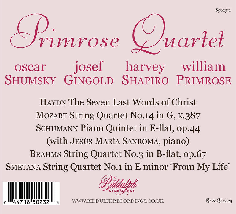 Primrose Quartet - The Complete RCA Victor Recordings;