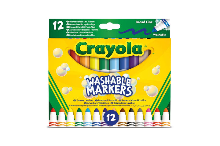 Crayola: 12 Pennarelli Punta Maxi Lavabili;