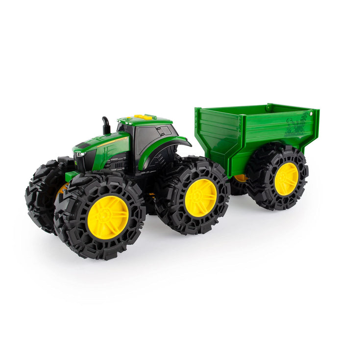 John Deere: Trattore Con Rimorchio Con Luci E Suoni;