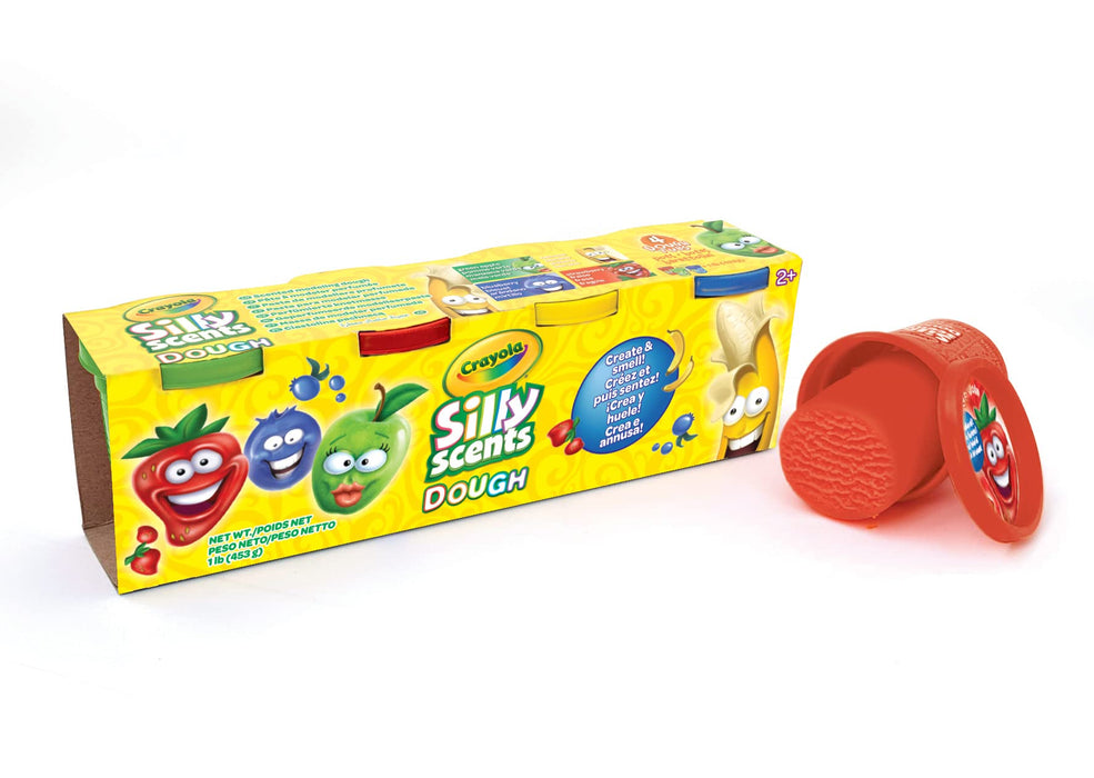 Crayola: Silly Scent Dough - Pasta Da Modellare Profumata 4 Barattolini (113Gr);
