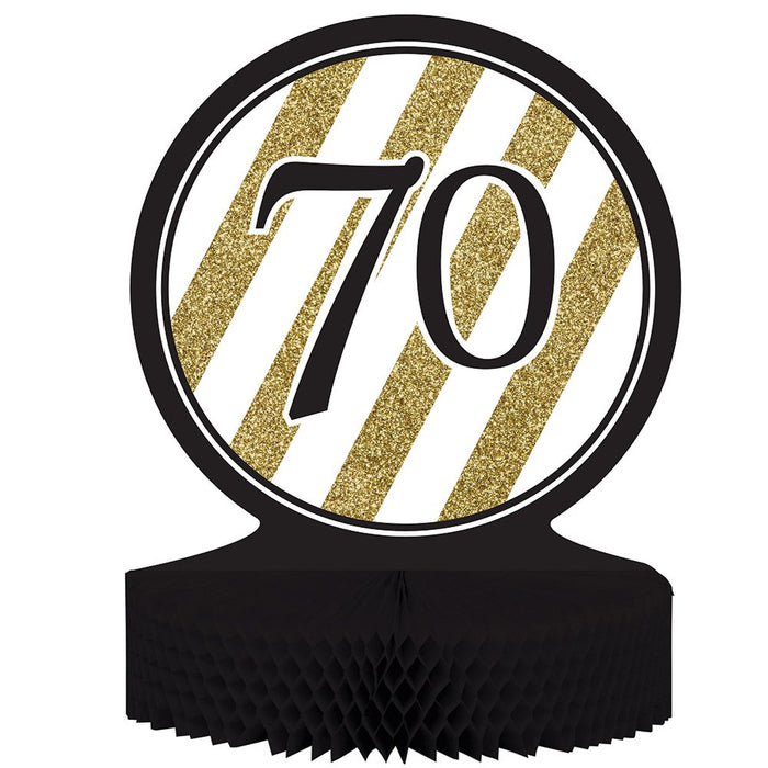 Creative Converting: Cp Hc 6/1Ct '70 Black &amp; Gold;