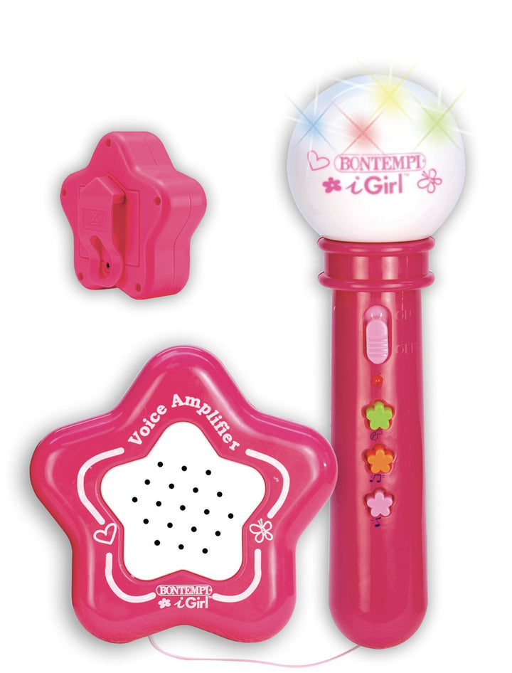 Bontempi 42 4171 - I Girl - Microfono Karaoke Con Amplificatore Ed Effetti Luminosi;