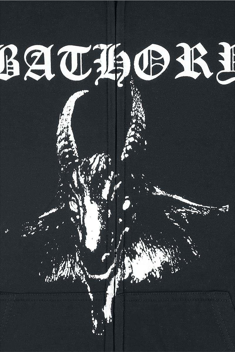 Bathory: Goat (Felpa Con Cappuccio Unisex Tg. XL);