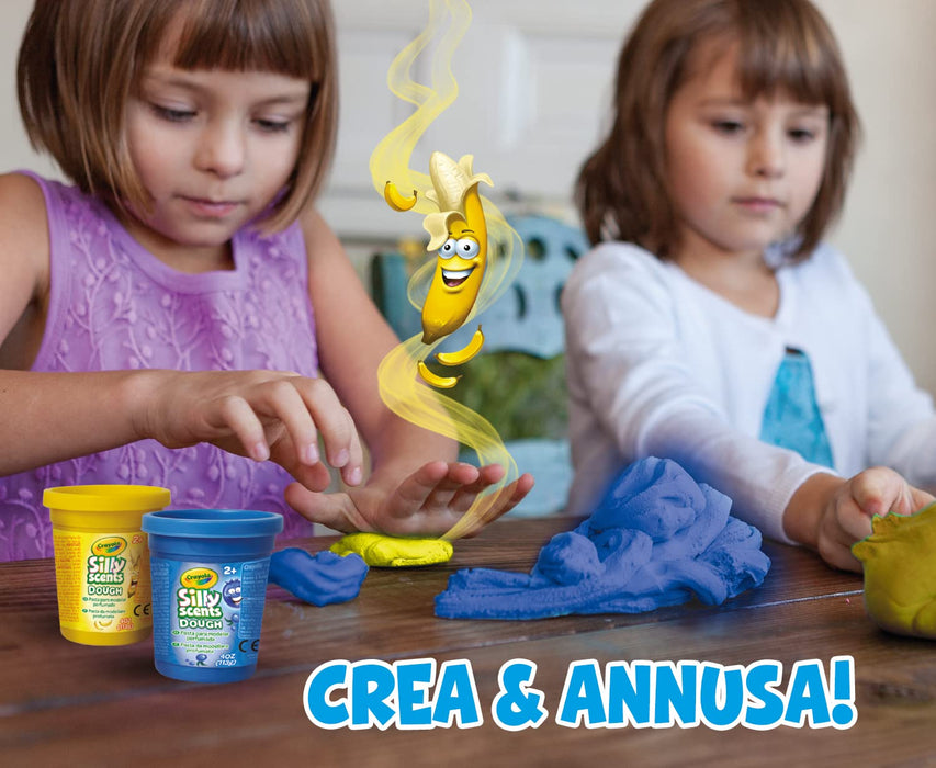 Crayola: Silly Scent Dough - Pasta Da Modellare Profumata 4 Barattolini (113Gr);
