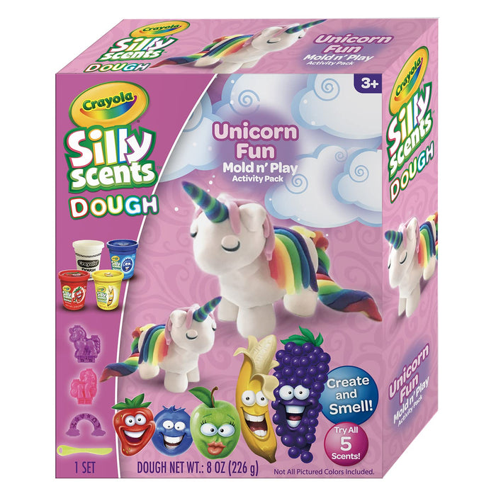 Crayola: Silly Scent Dough - Pasta Da Modellare Profumata Set Crea & Modella Unicorno;