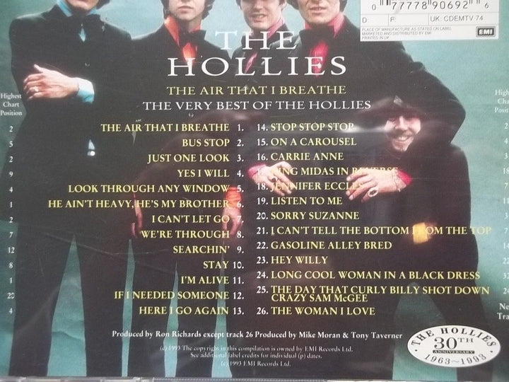 Hollies (The) - The Air That I Breathe: The Best Of;