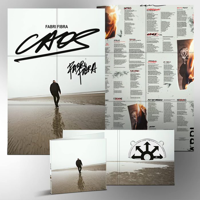 Fabri Fibra - Caos - Cd Jukebox Pack Limited Edition + Poster Autografato;