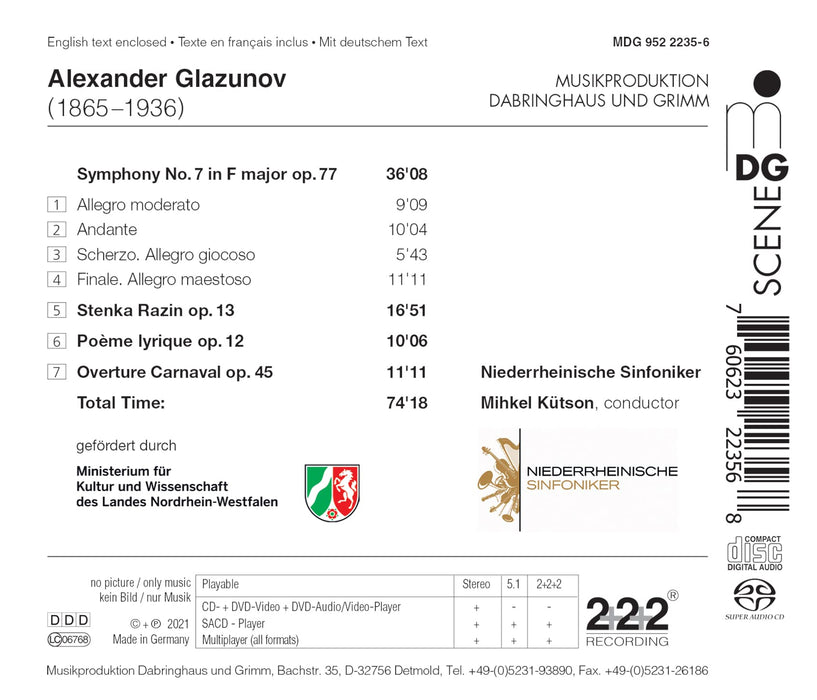 Alexander Glazunov - Symphony No. 7;