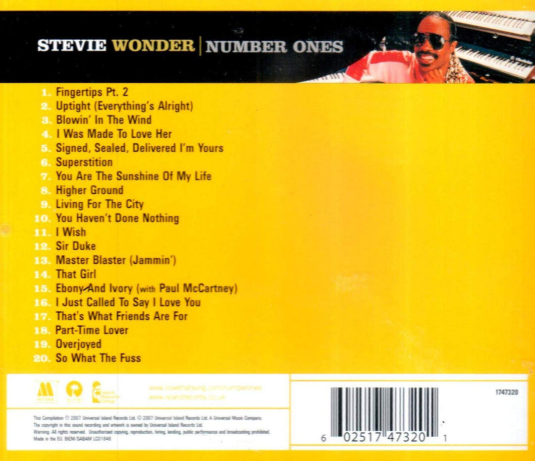 Stevie Wonder - Number Ones;