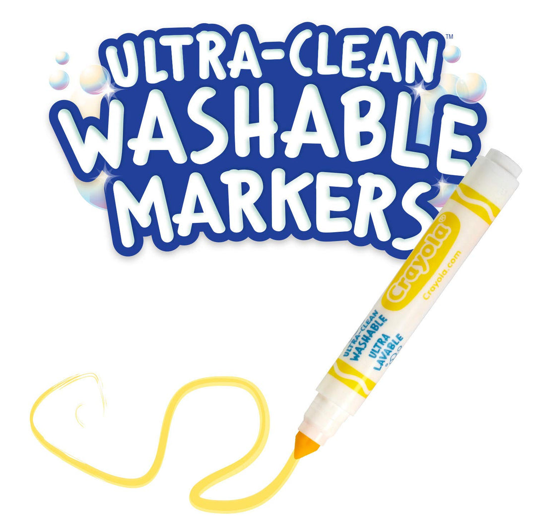 Crayola: Very Washable - 8 Ultra Washable Maxi Tip Markers;