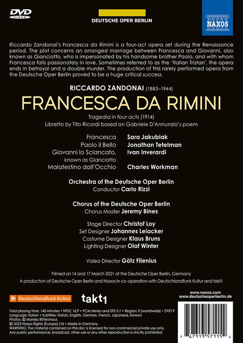 Riccardo Zandonai - Francesca Da Rimini;