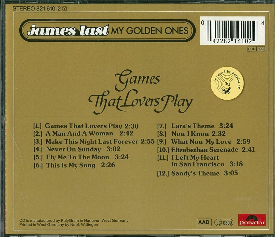 James Last - Games Lovers Play;