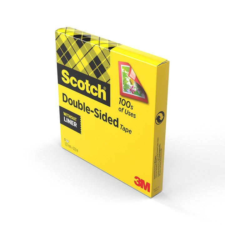 3M: Post-it - Nastro Biadesivo Scotch Permanente Senza Liner 12mmx33m;