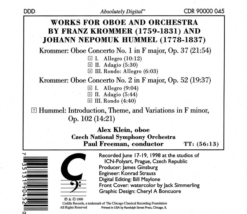 Oboe Concertos Of The Classical Era;