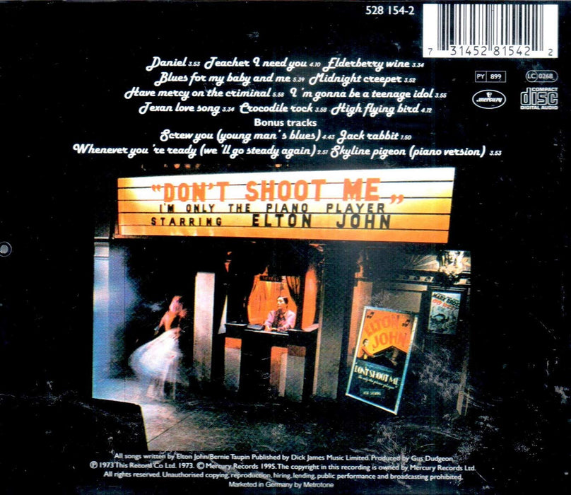 Elton John - Don't Shoot Me I'm Only The Piano Player;