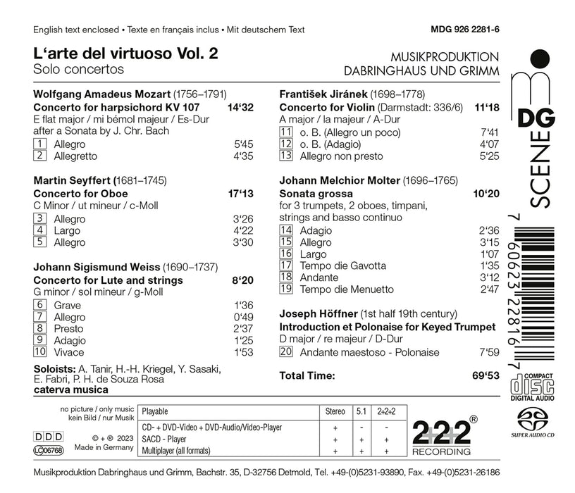 Caterva Musica - L'Arte Del Virtuoso Vol.2;