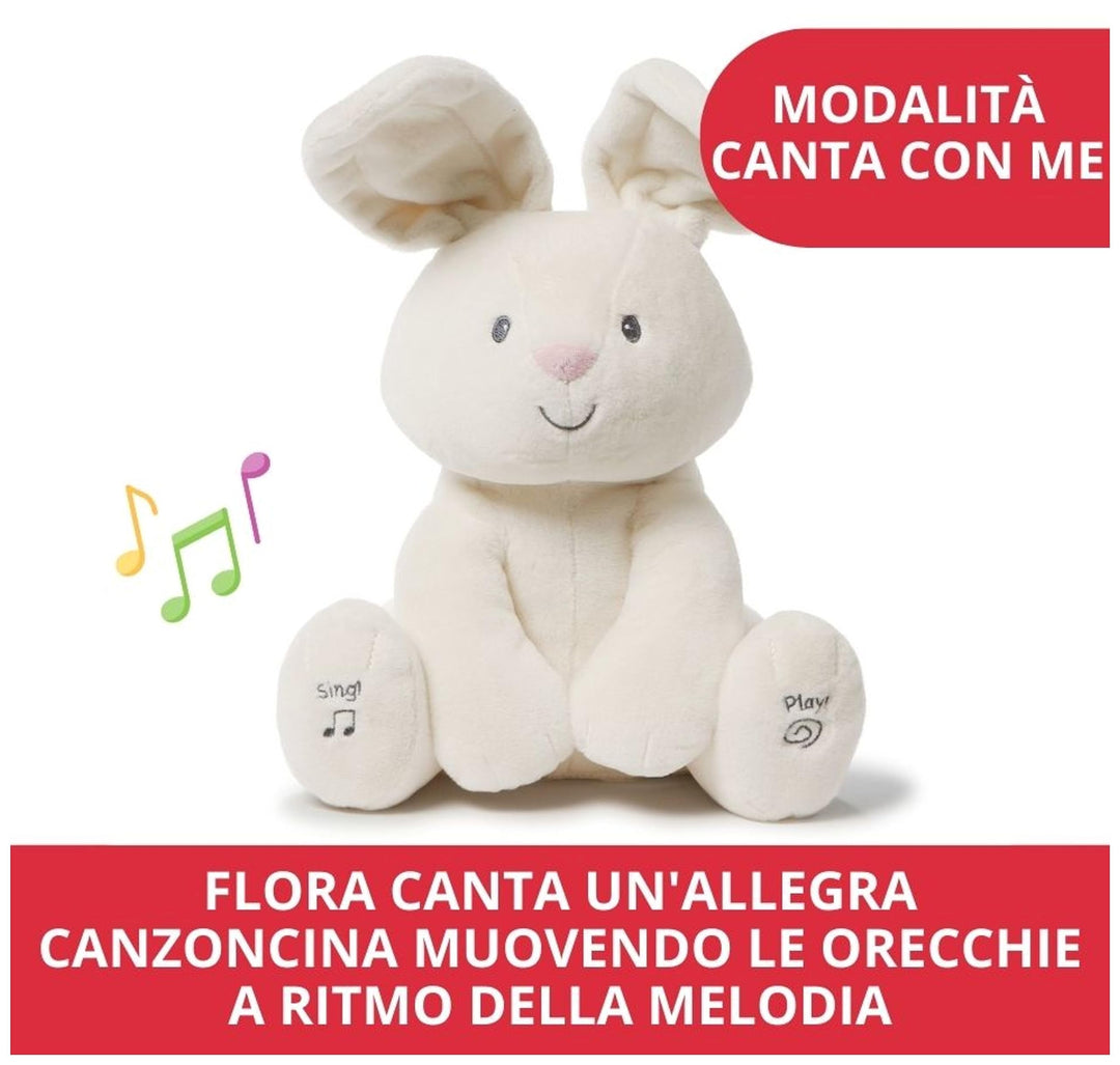 Gund: Spin Master - Flora Coniglietto Interattivo Parlante;