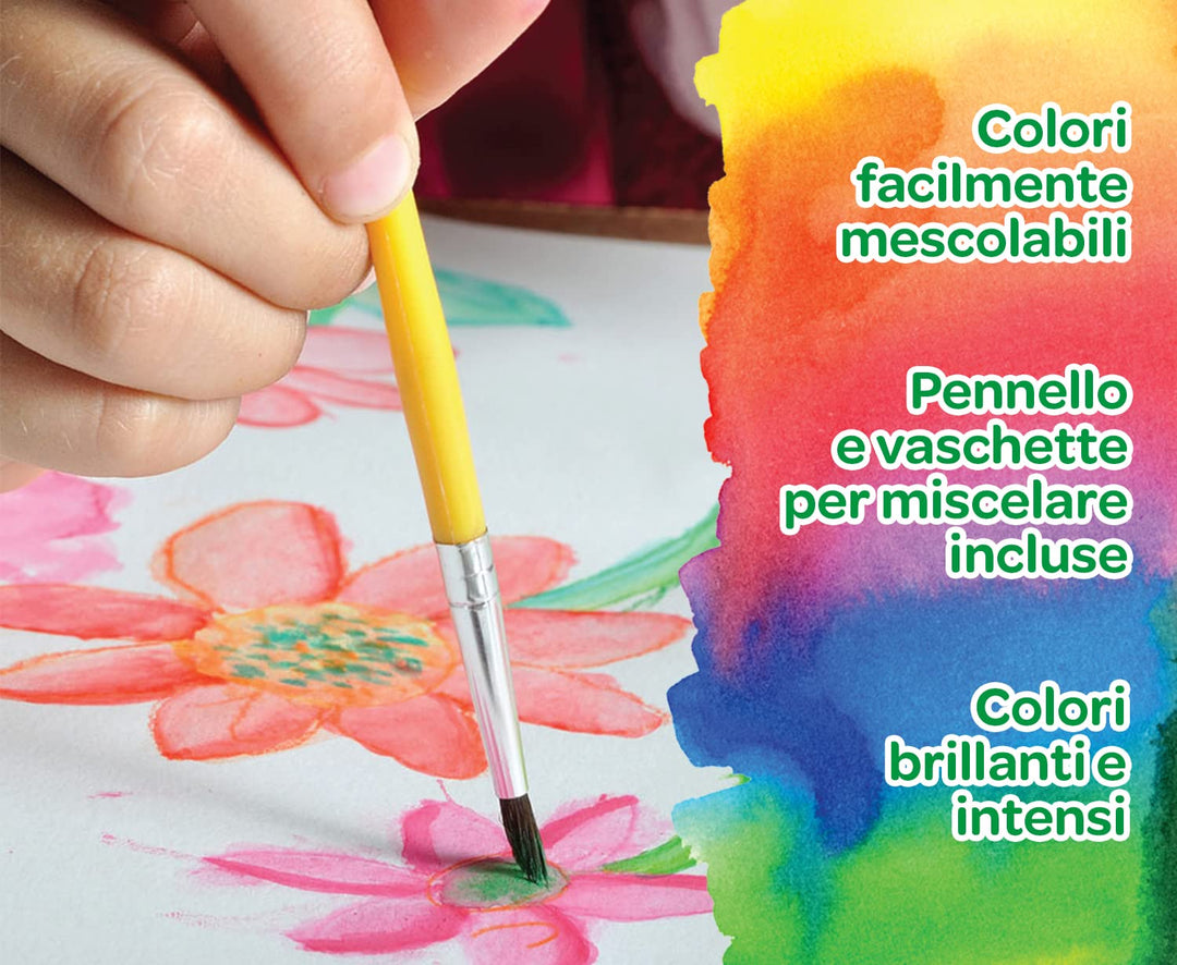 Crayola: 12 Watercolor Palette with brush;