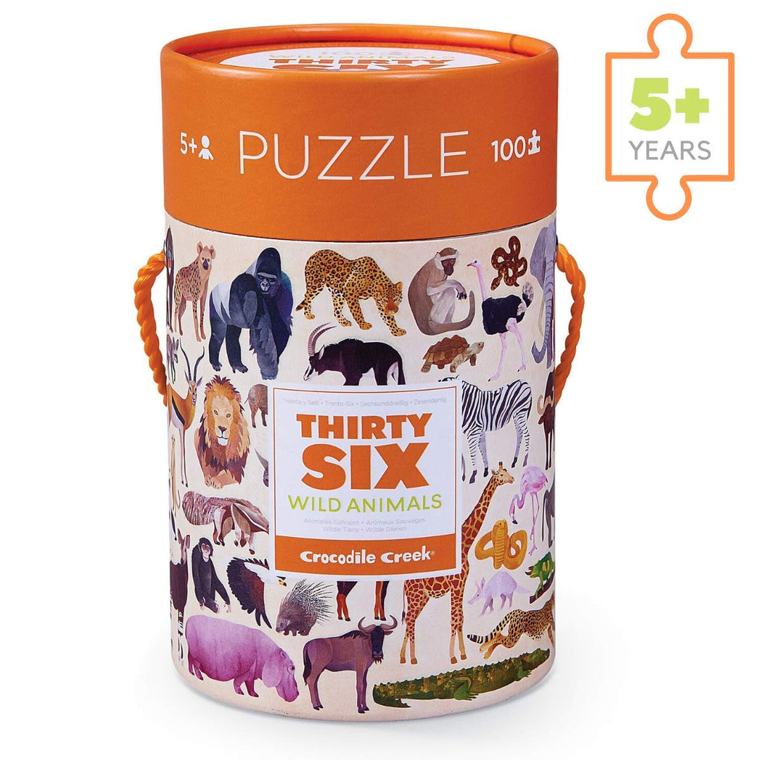 Crocodile Creek: 100-Delige Puzzel - Wilde Dieren (Wild Animals);