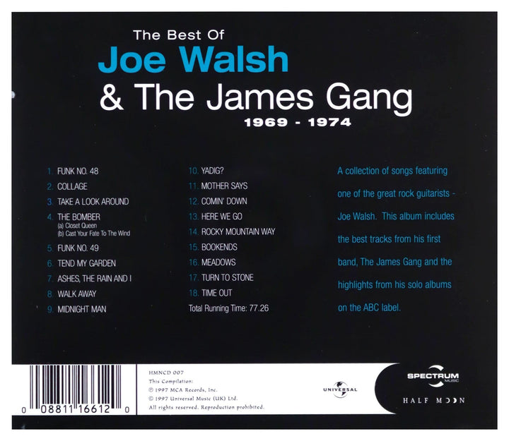 Joe Walsh & The James Gang - The Best Of 1969 1974