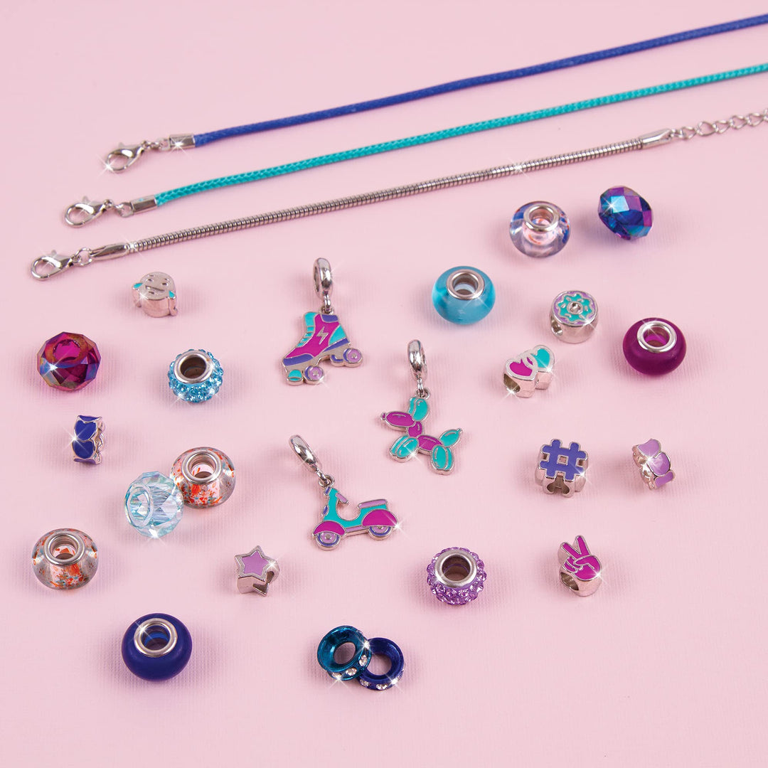 Make It Real: Braccialetti Con Punti Luce E Charm - Toni Dell'Azzurro;