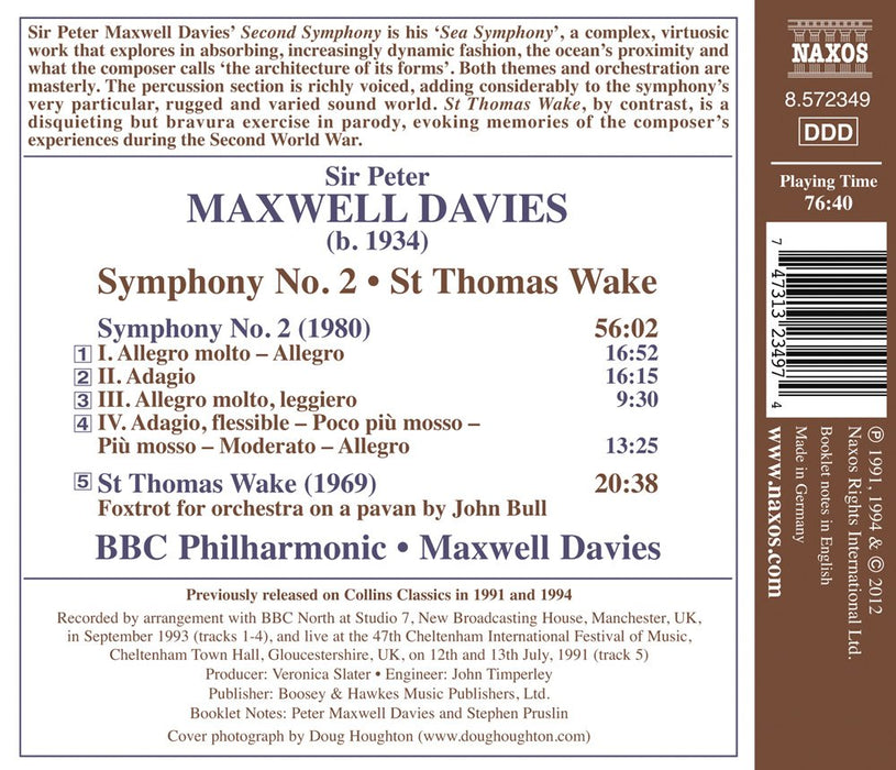 Peter Maxwell Davies - Symphony No.2, St. Thomas Wake;