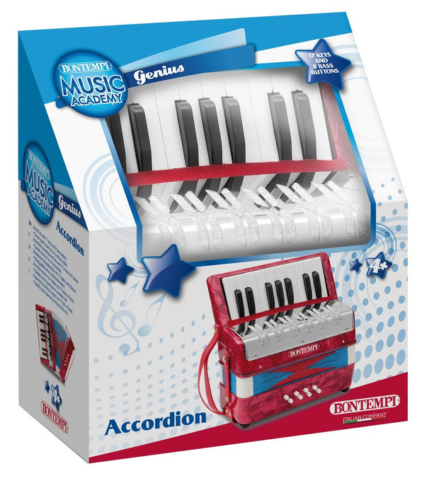 Bontempi 33 1730 - 17 Key Accordion With Sharps And 8 Basses;