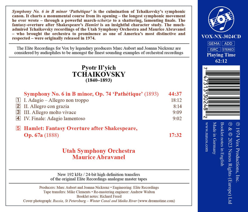 Peter Tschaikowski - Symphony No. 6 / Hamlet;