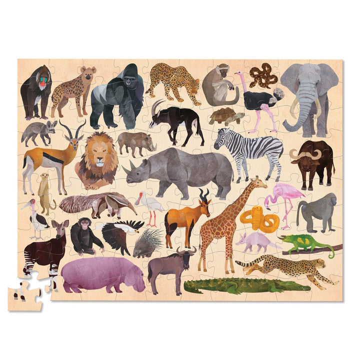 Crocodile Creek: 100-Delige Puzzel - Wilde Dieren (Wild Animals);